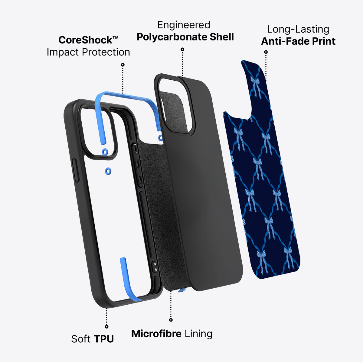 Azure Elegance - iPhone 14 Pro Max Case