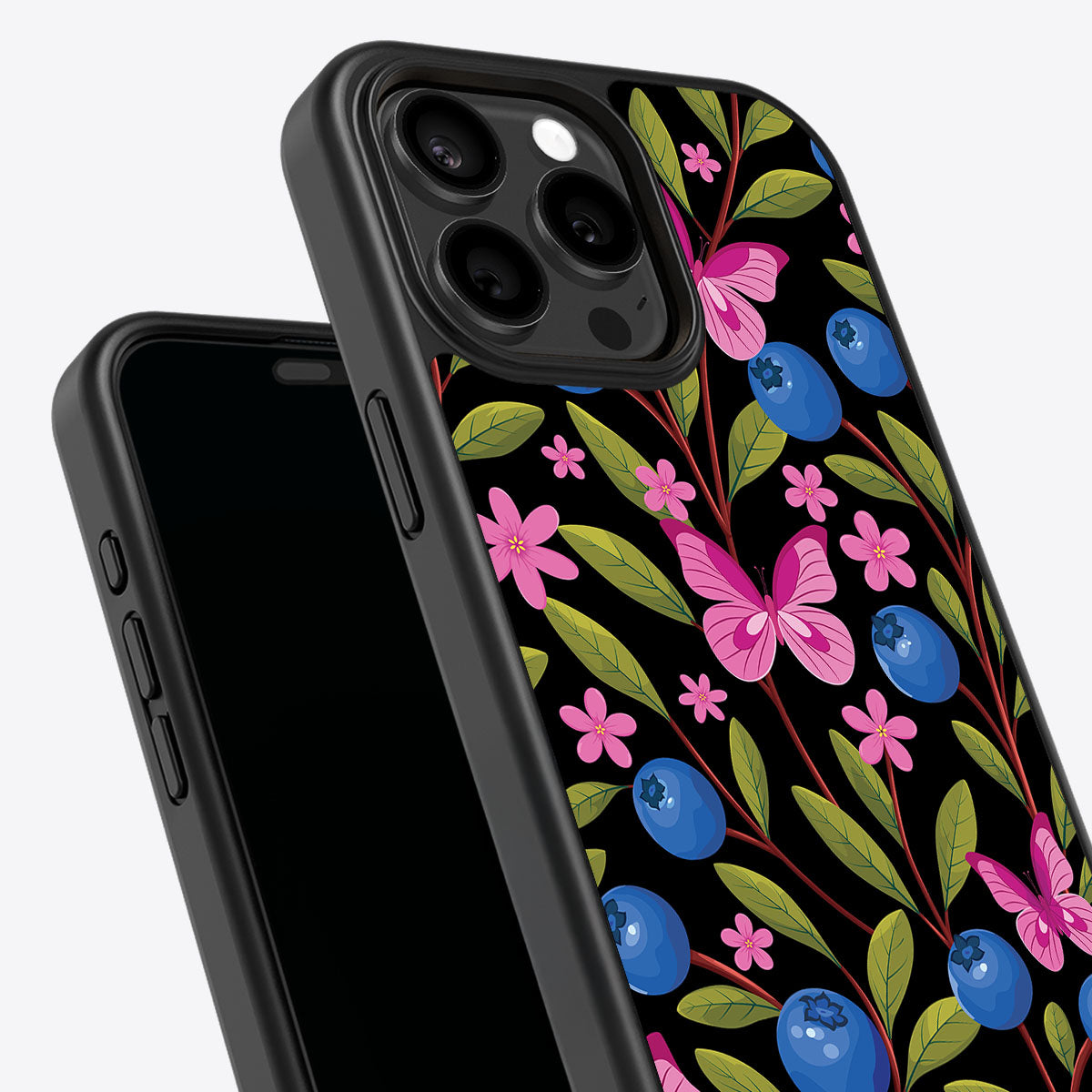 Blueberry Butterflies - iPhone 14 Pro Max Case #case type_core (non magsafe)