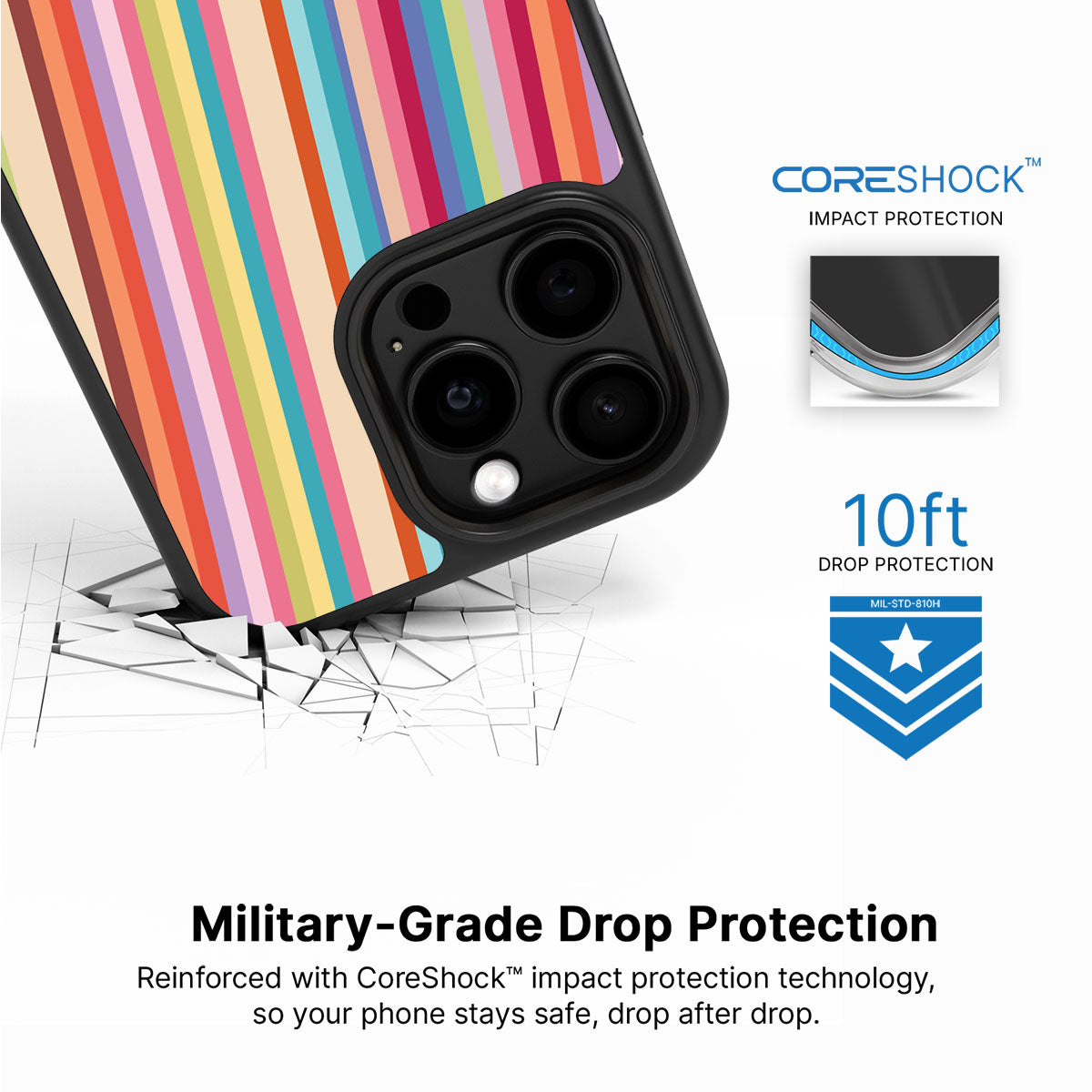 Candy Stripe - iPhone 14 Pro Max Case #case type_core (magsafe), #case type_core (non magsafe)