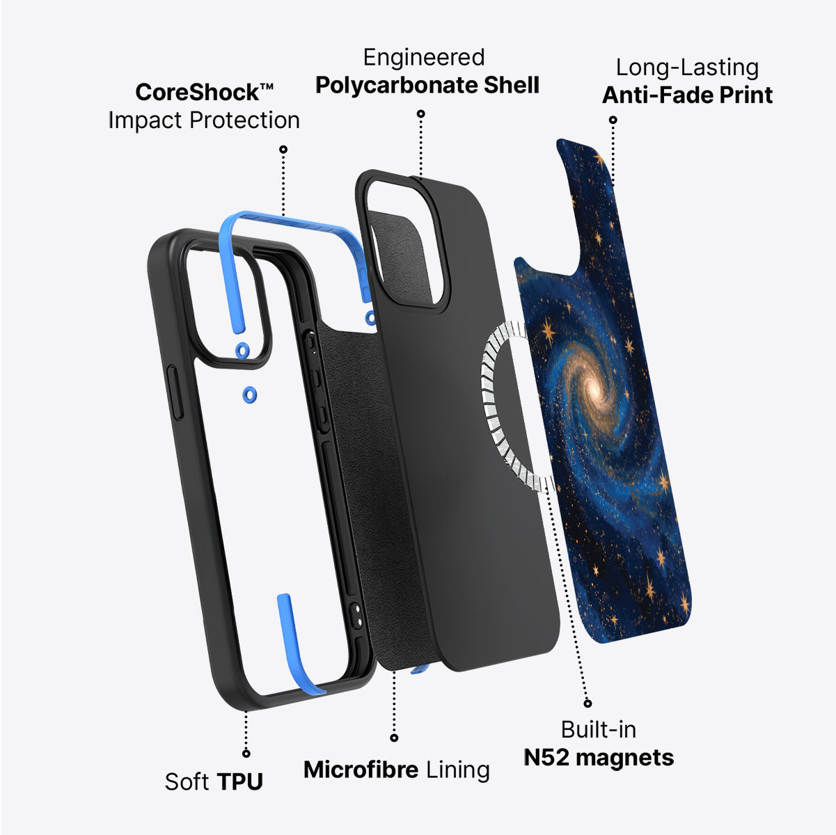 iPhone 14 Pro Max Case with MagSafe – Cosmic Tide