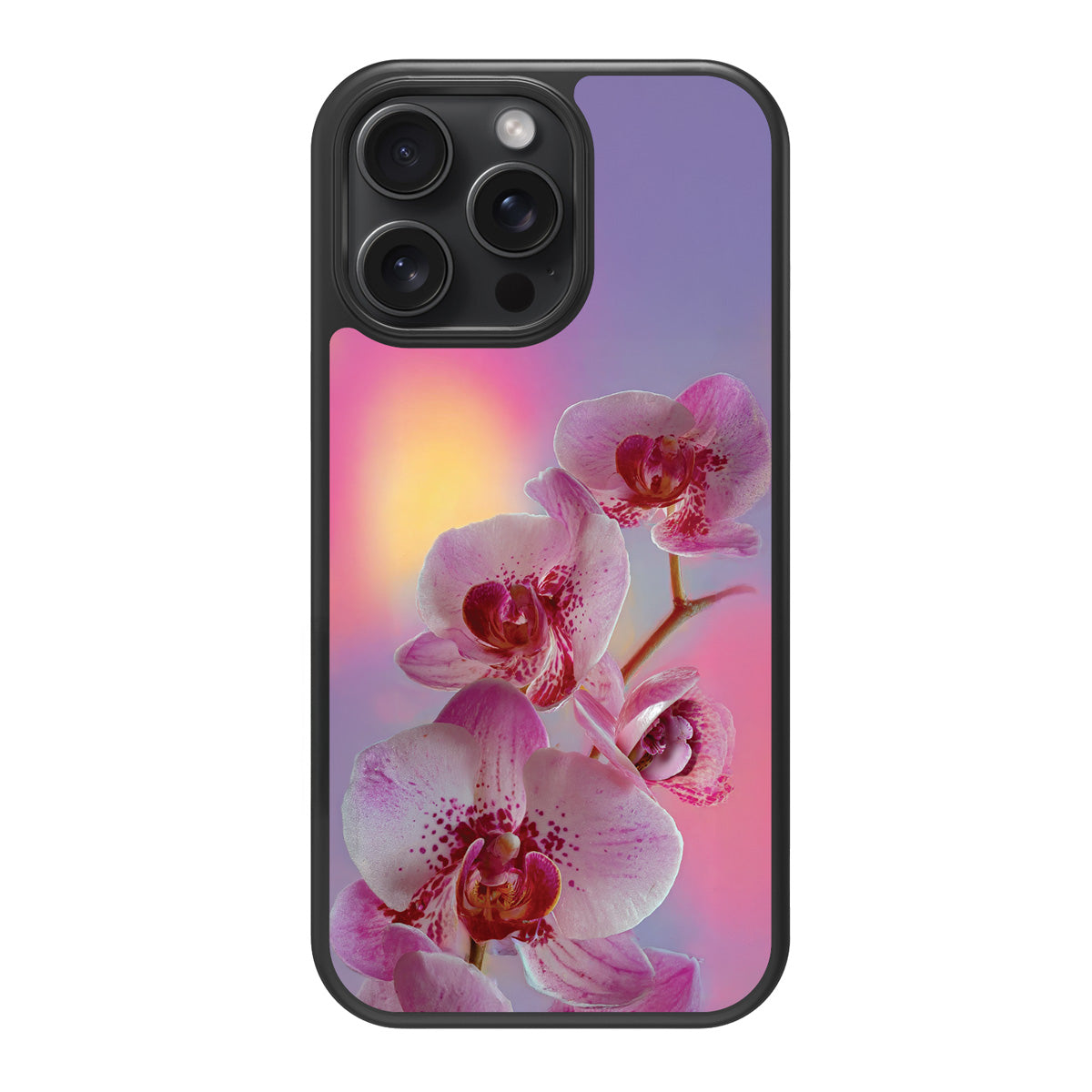 Orchid Dream design back view – iPhone 14 Pro Max case