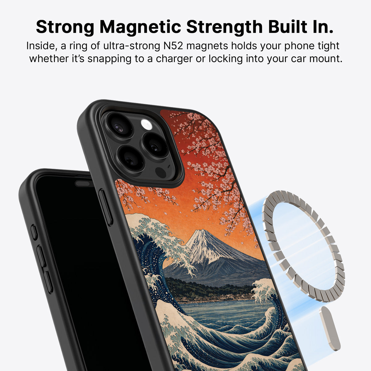 iPhone 14 Pro Max MagSafe case – Sakura Coast design