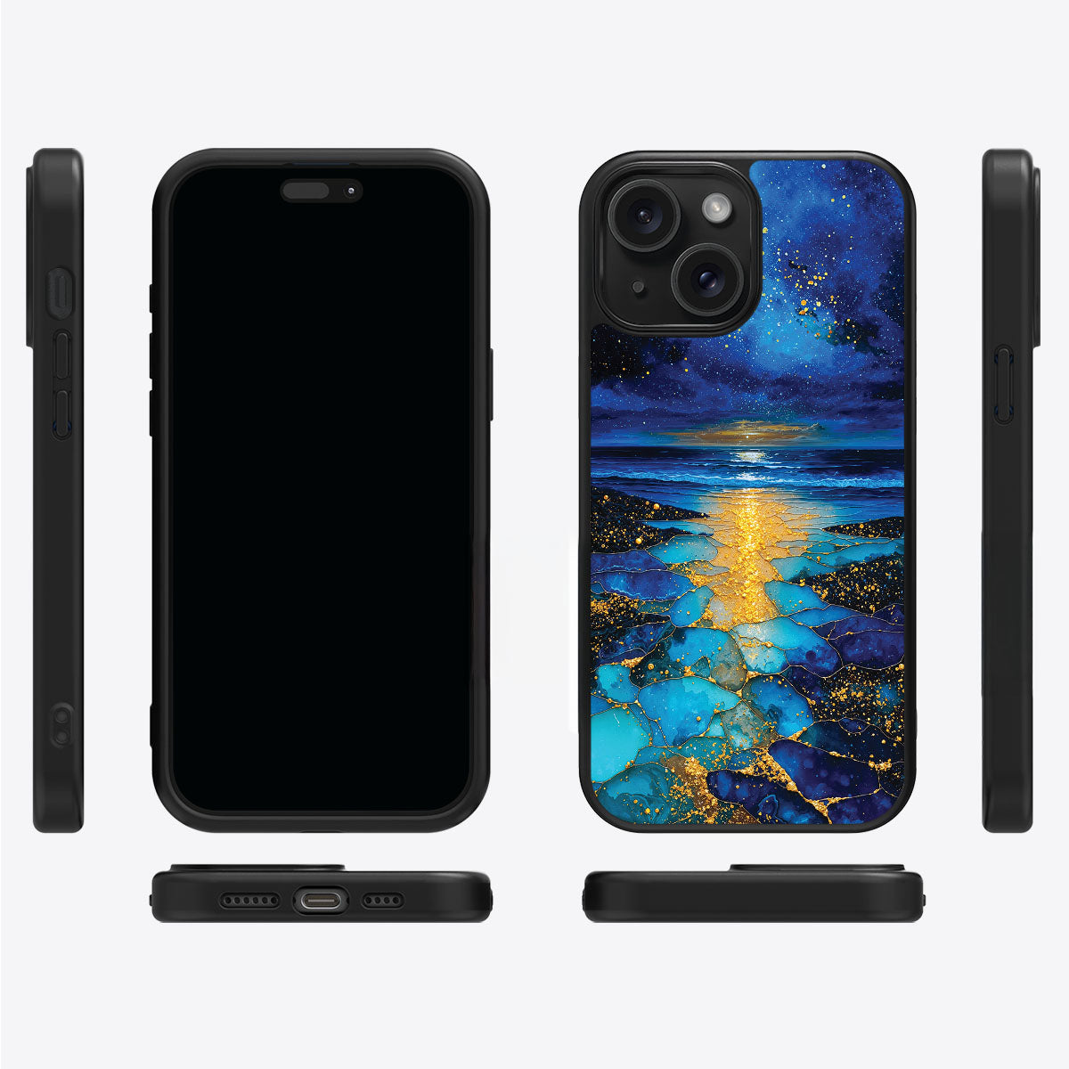 iPhone 15 Case with MagSafe – Cosmic Seascape
