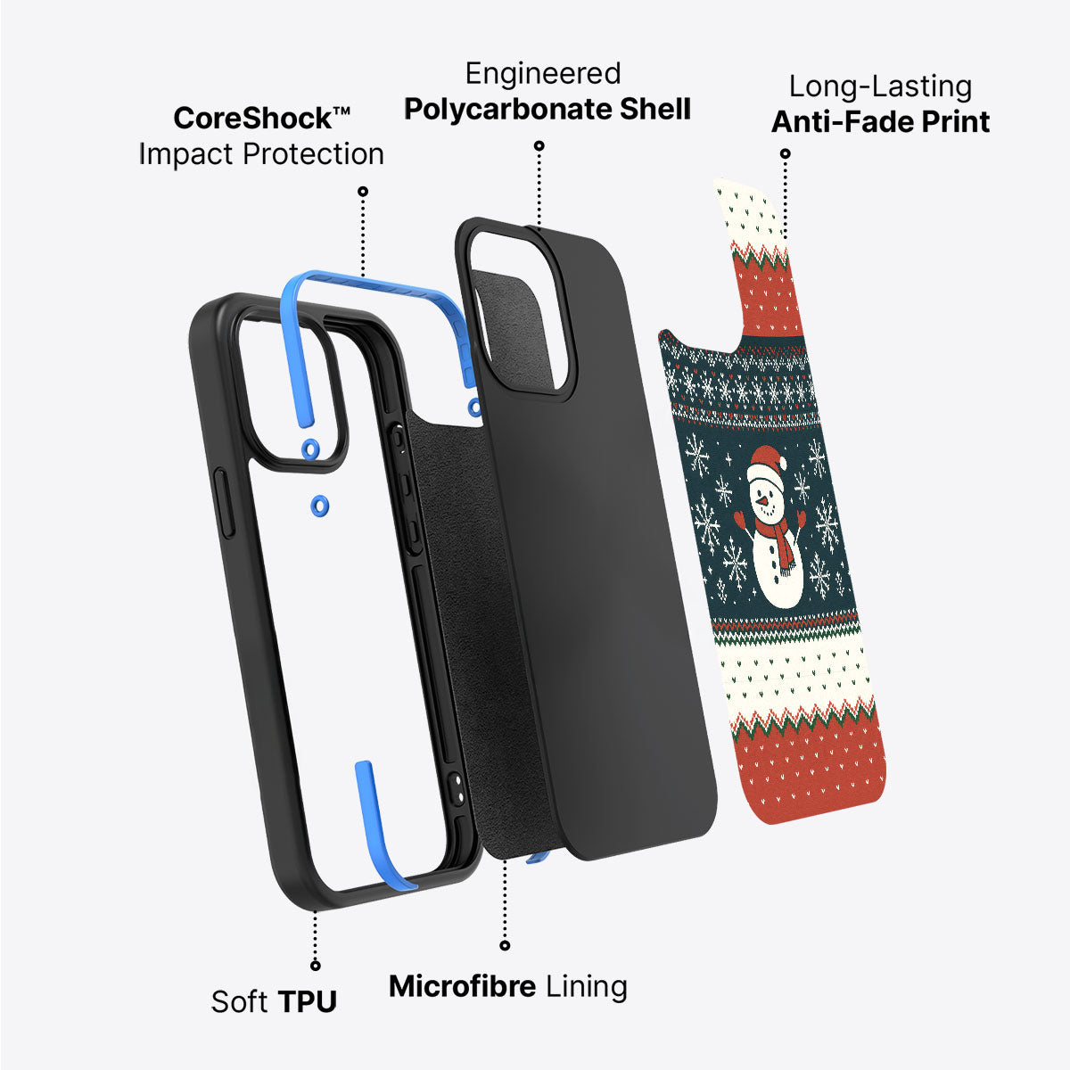 Cozy Christmas - iPhone 15 Case #case type_core (non magsafe)