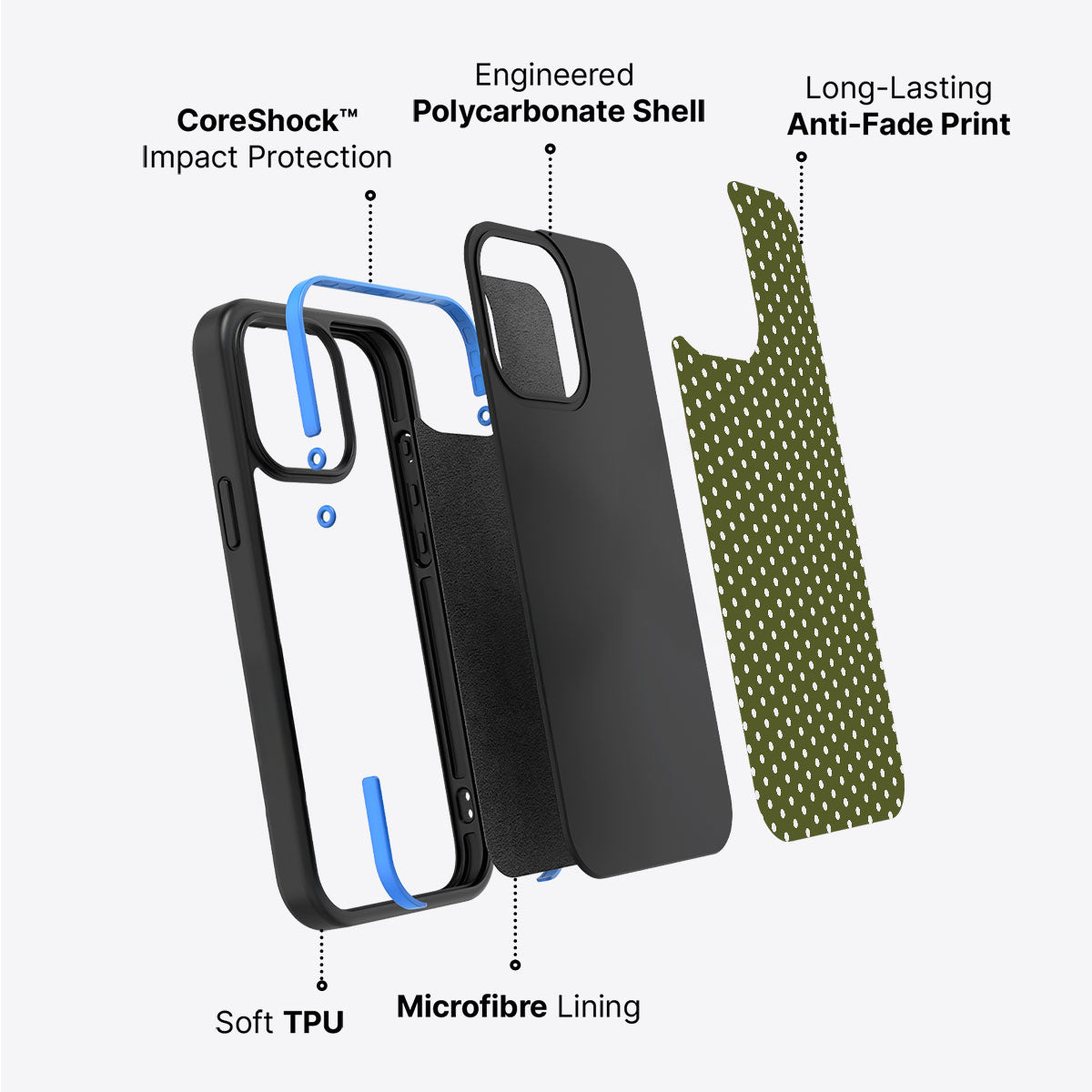 Forest Mesh - iPhone 15 Case #case type_core (non magsafe)