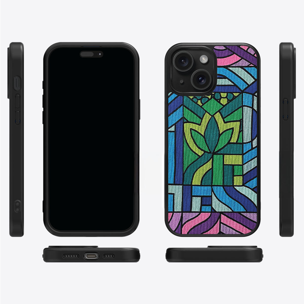 Green Flame - iPhone 15 Case #case type_core (magsafe), #case type_core (non magsafe)