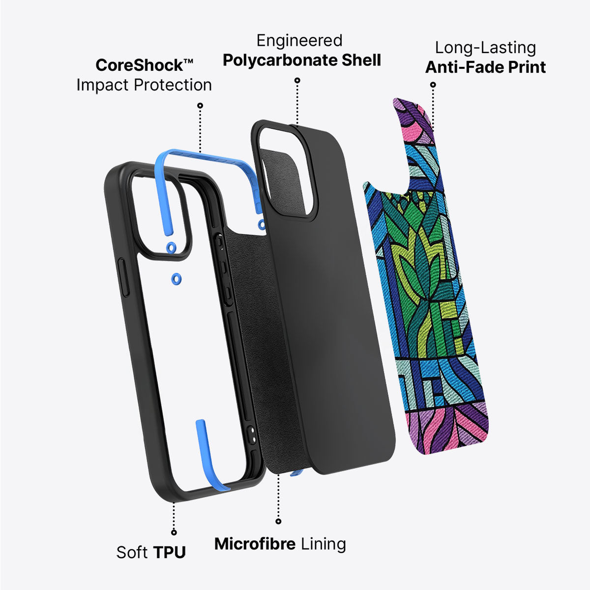 Green Flame - iPhone 15 Case #case type_core (non magsafe)