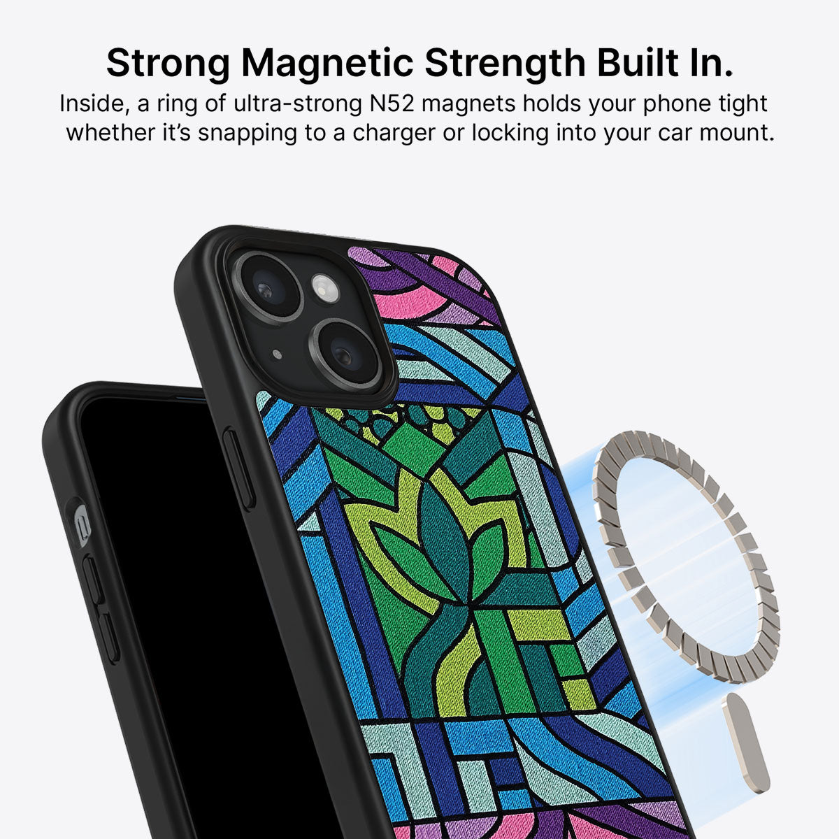 Green Flame - iPhone 15 Case #case type_core (magsafe)