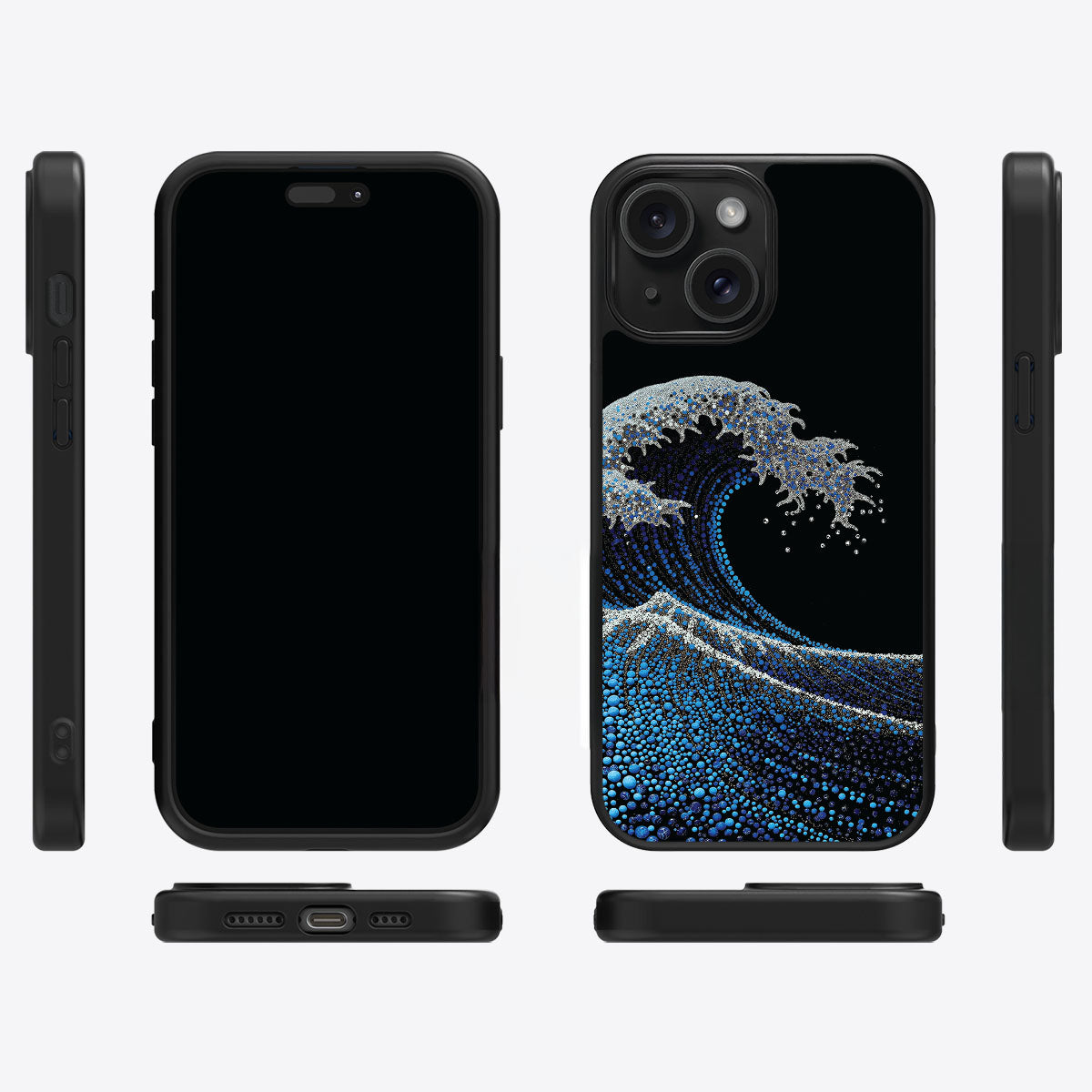 iPhone 15 Case with MagSafe – Midnight Tide
