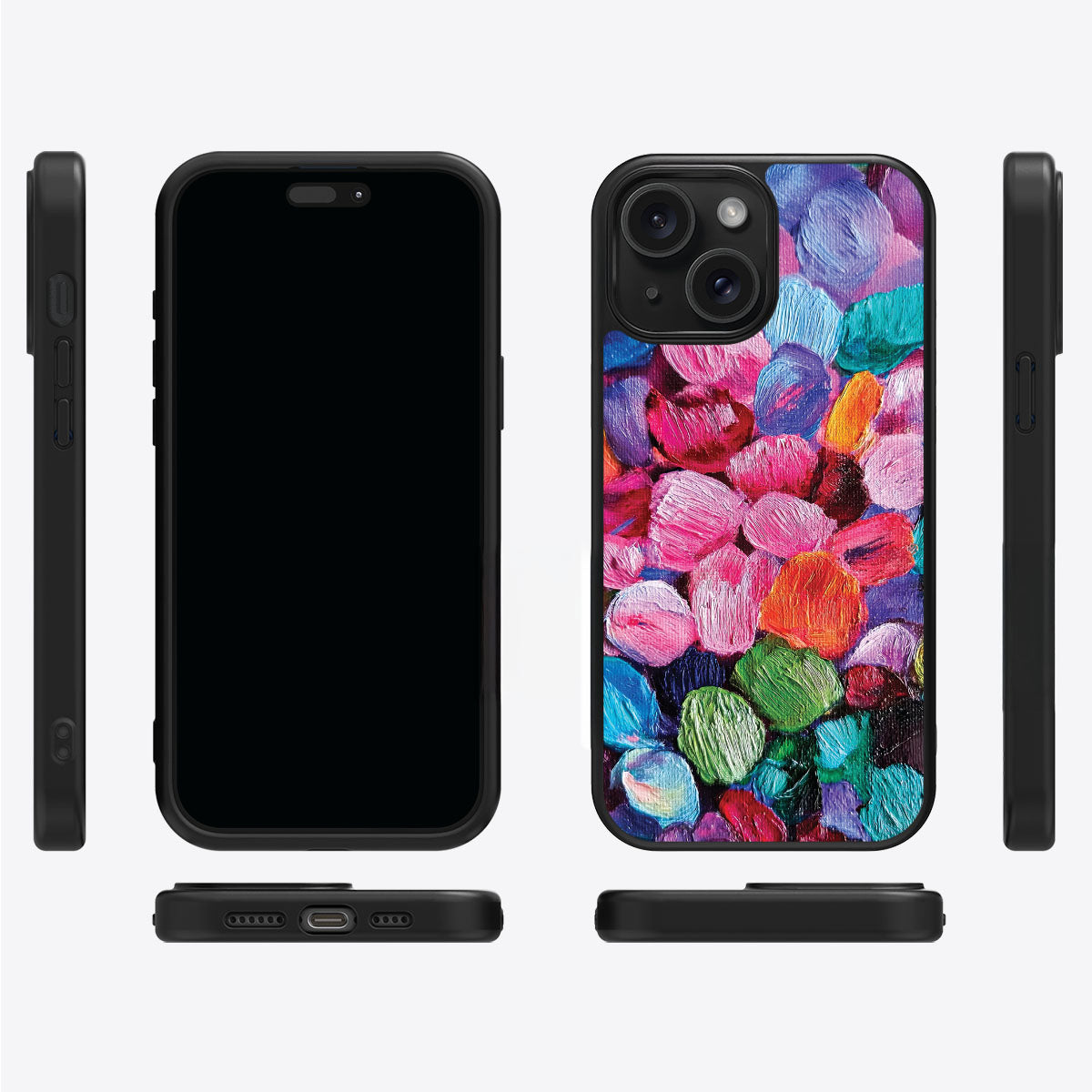 iPhone 15 Case with MagSafe – Petal Mosaic