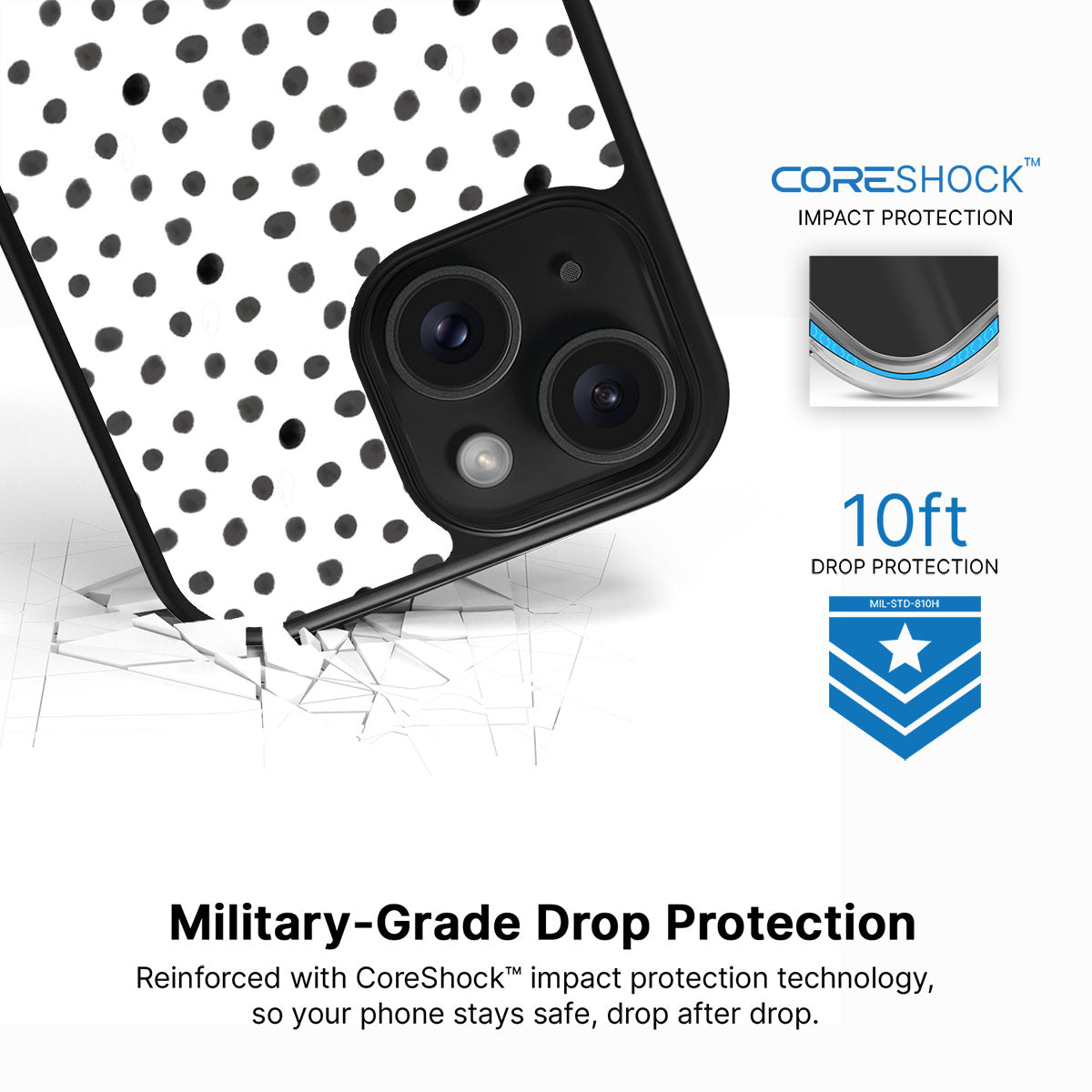 Polka Play - iPhone 15 Case #case type_core (magsafe), #case type_core (non magsafe)