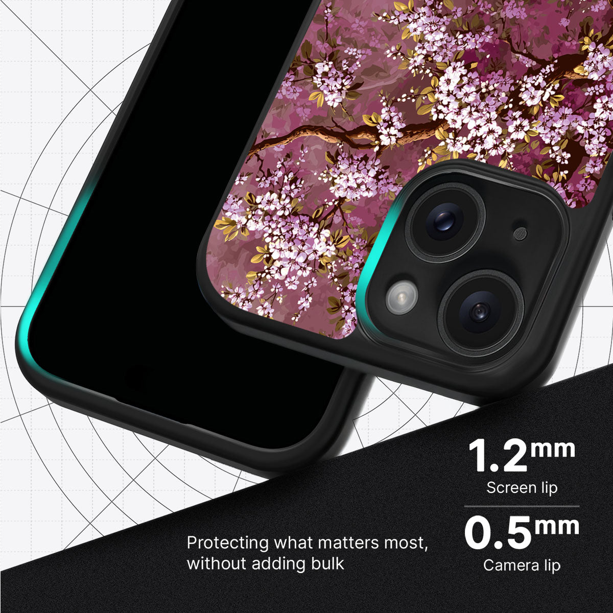 Rose Whisper - iPhone 15 Case #case type_core (magsafe), #case type_core (non magsafe)