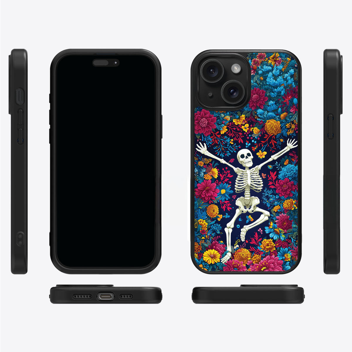 iPhone 15 Case with MagSafe – Skeleton Garden