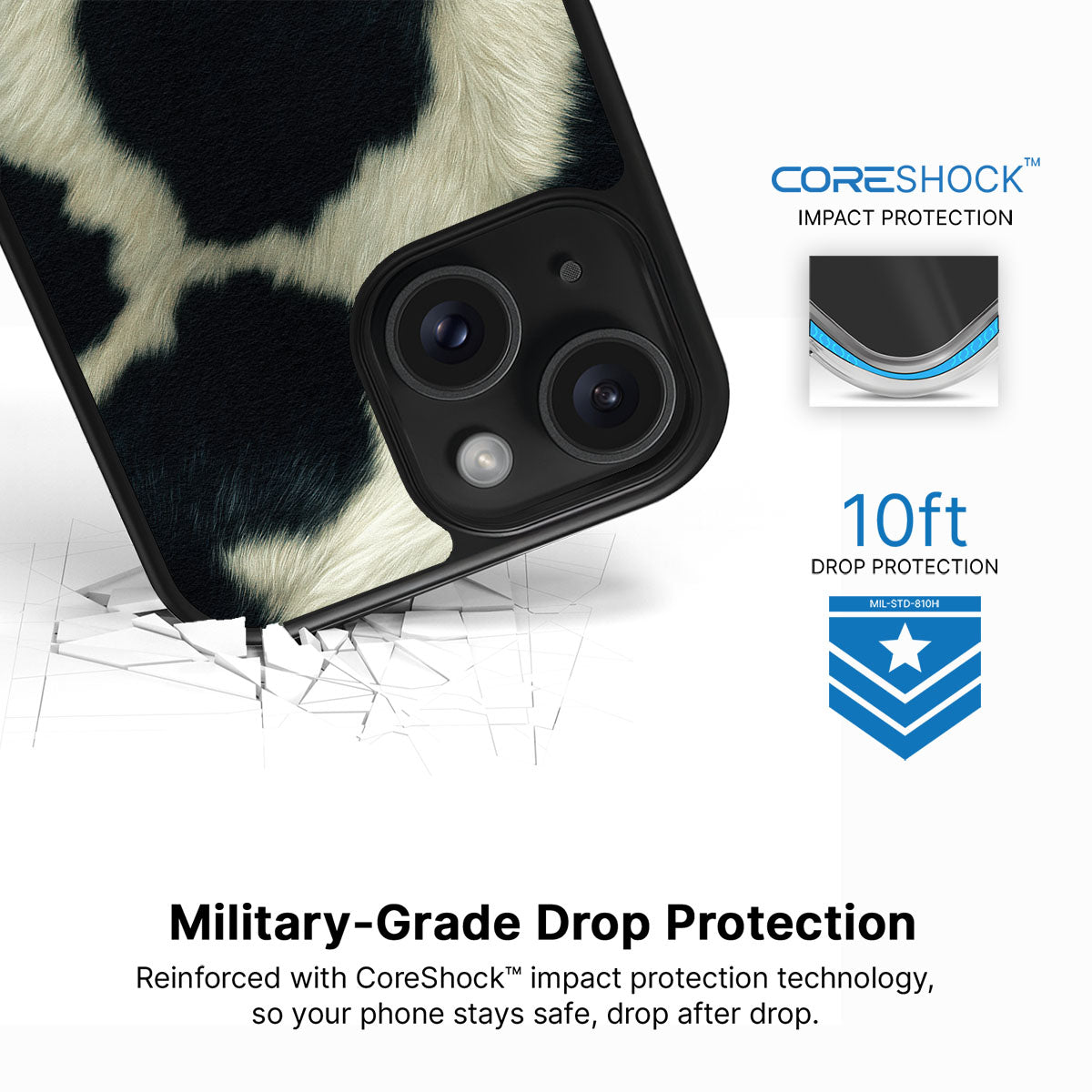 Swiss Cow - iPhone 15 Case  #case type_core (magsafe), #case type_core (non magsafe)