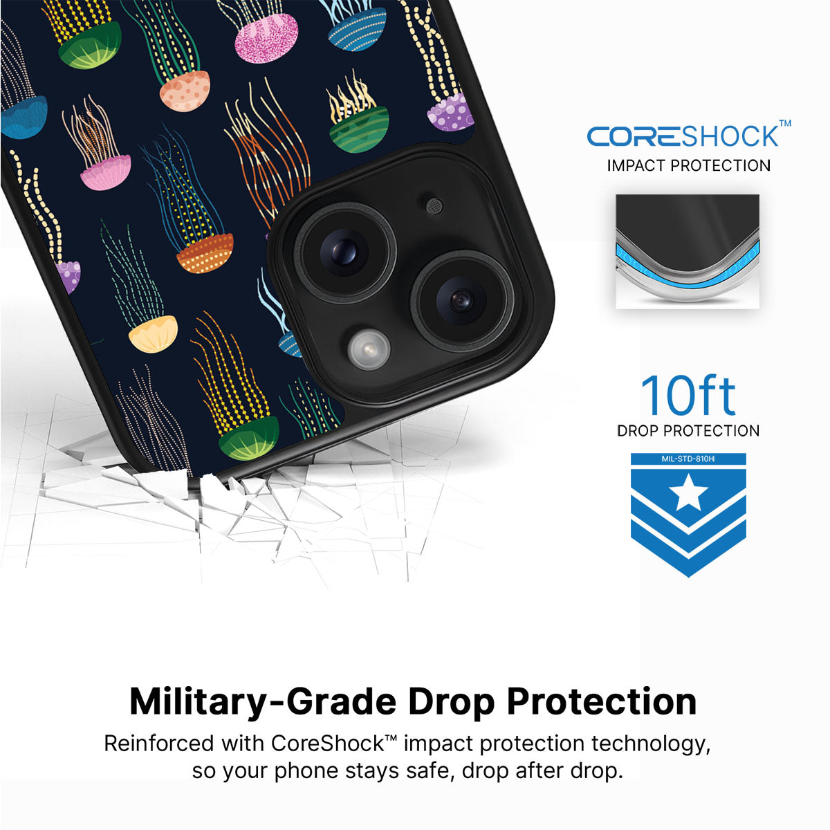 Jellyfish - iPhone 15 Plus Case #case type_core (magsafe), #case type_core (non magsafe)