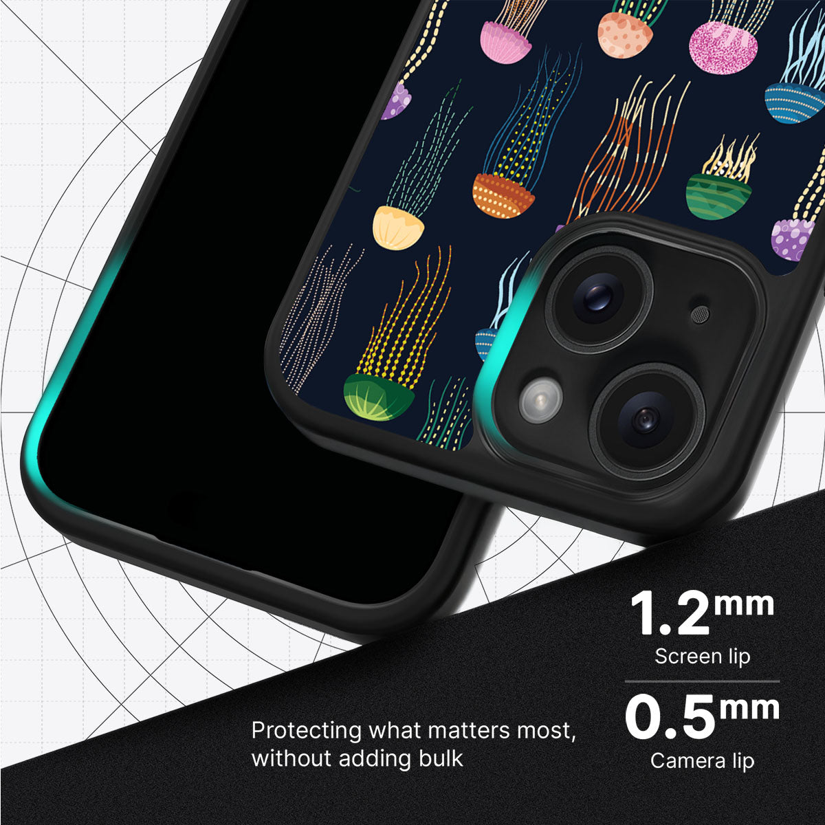 Jellyfish - iPhone 15 Plus Case #case type_core (magsafe), #case type_core (non magsafe)