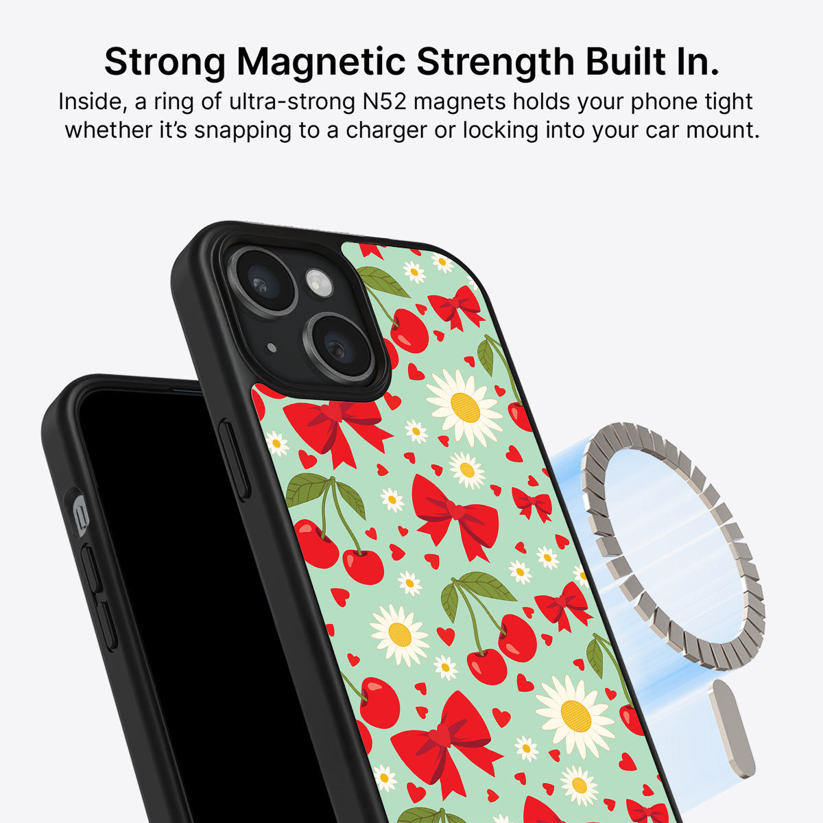 Blushing Bows - iPhone 15 Plus Case #case type_core (magsafe)