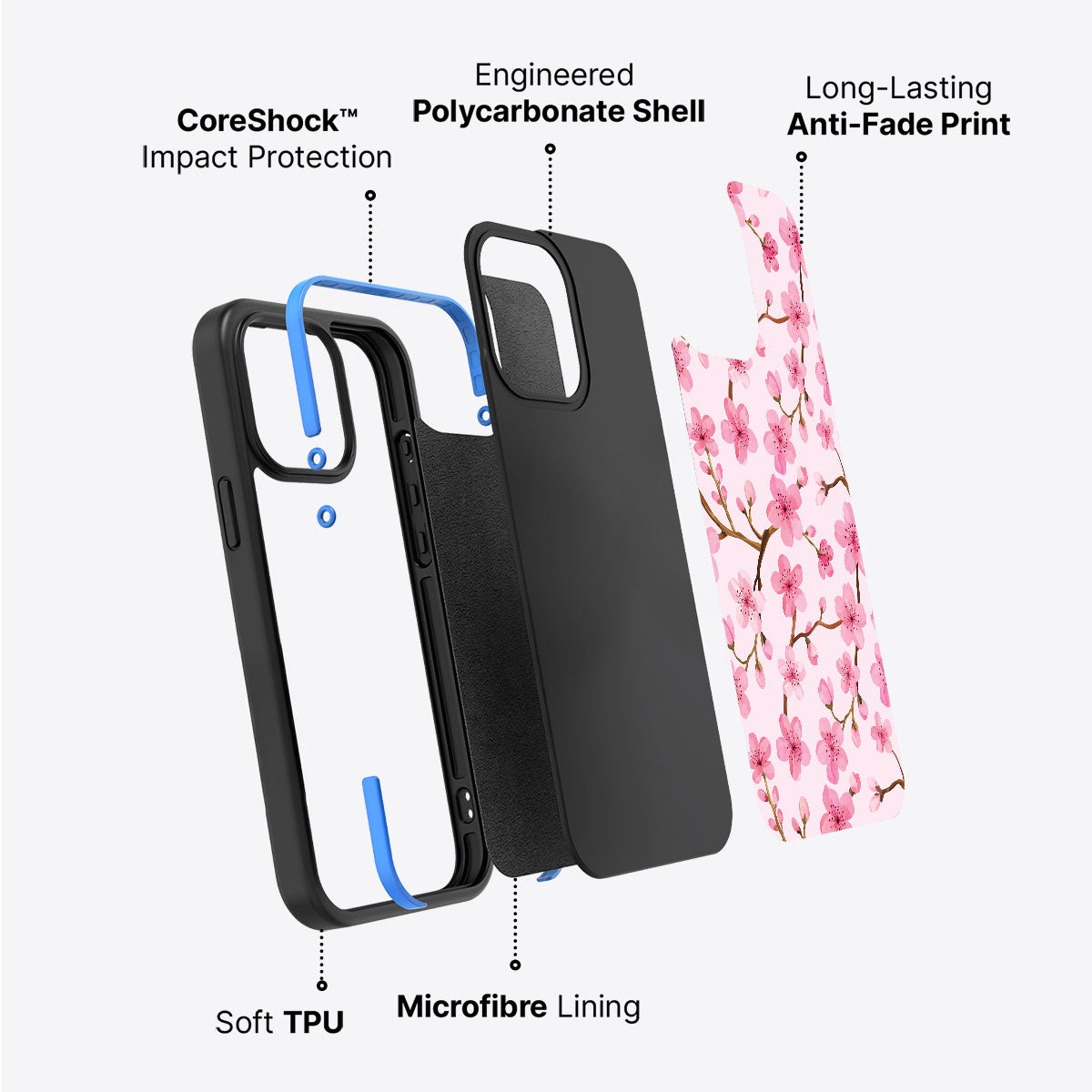 Cherry Blossom - iPhone 15 Plus Case #case type_core (non magsafe)