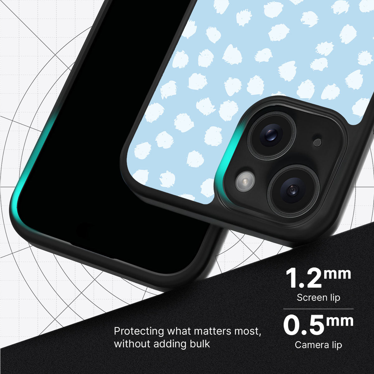 Cloud Dots - iPhone 15 Plus Case #case type_core (magsafe), #case type_core (non magsafe)