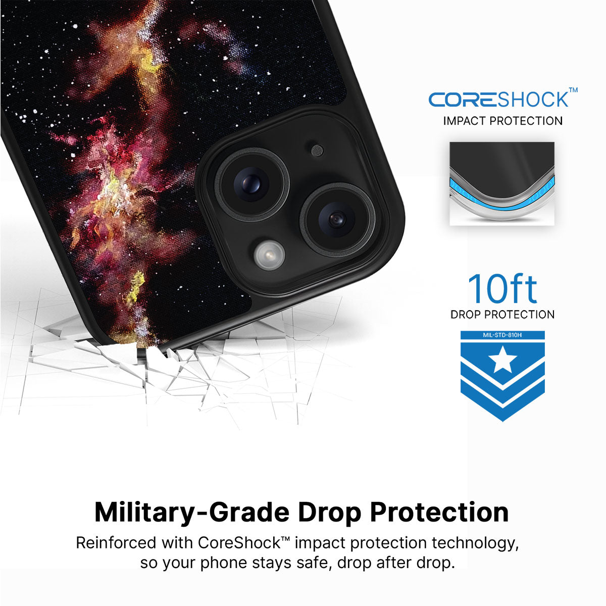 Cosmic Flare - iPhone 15 Plus Case #case type_core (magsafe), #case type_core (non magsafe)