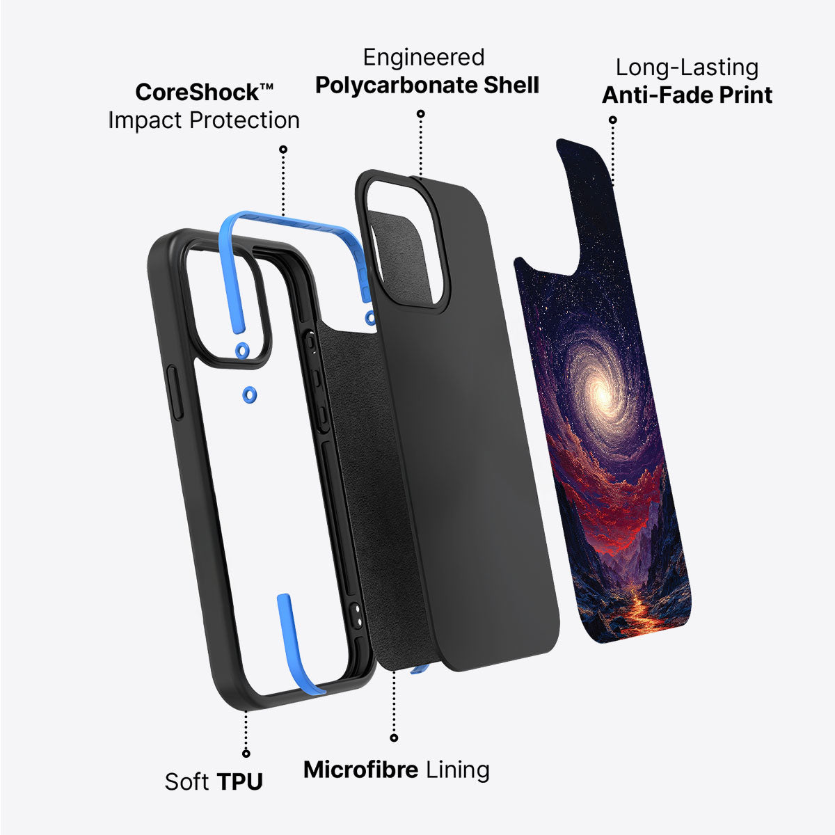 Cosmic Vortex - iPhone 15 Plus Case #case type_core (non magsafe)