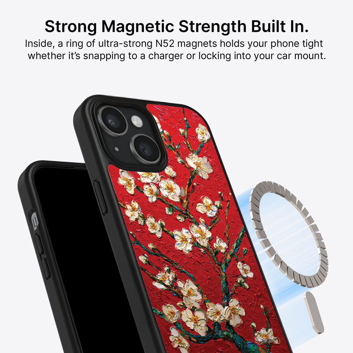 Crimson Blossom - iPhone 15 Plus Case #case type_core (magsafe)