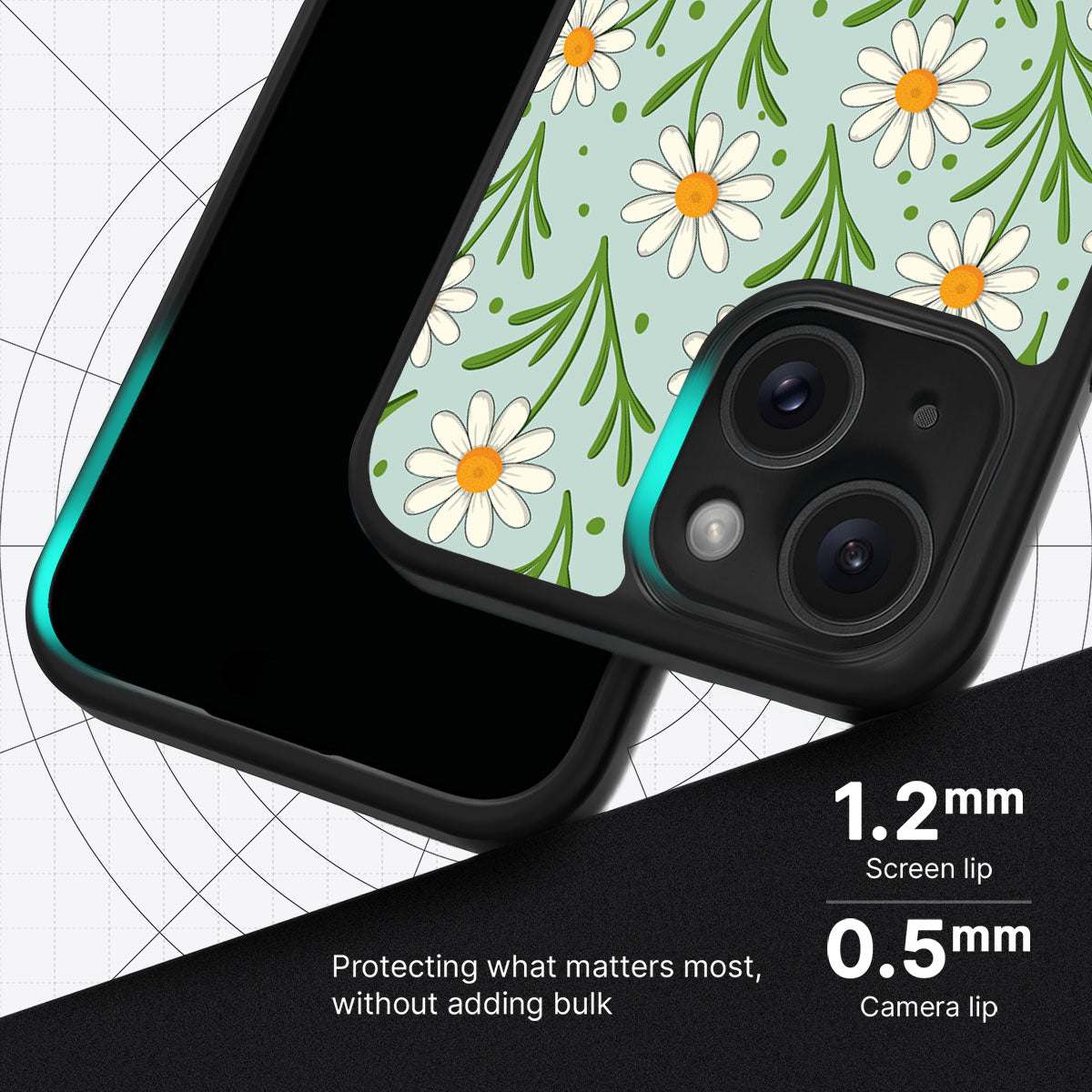 Daisy Flowers - iPhone 15 Plus Case #case type_core (magsafe), #case type_core (non magsafe)