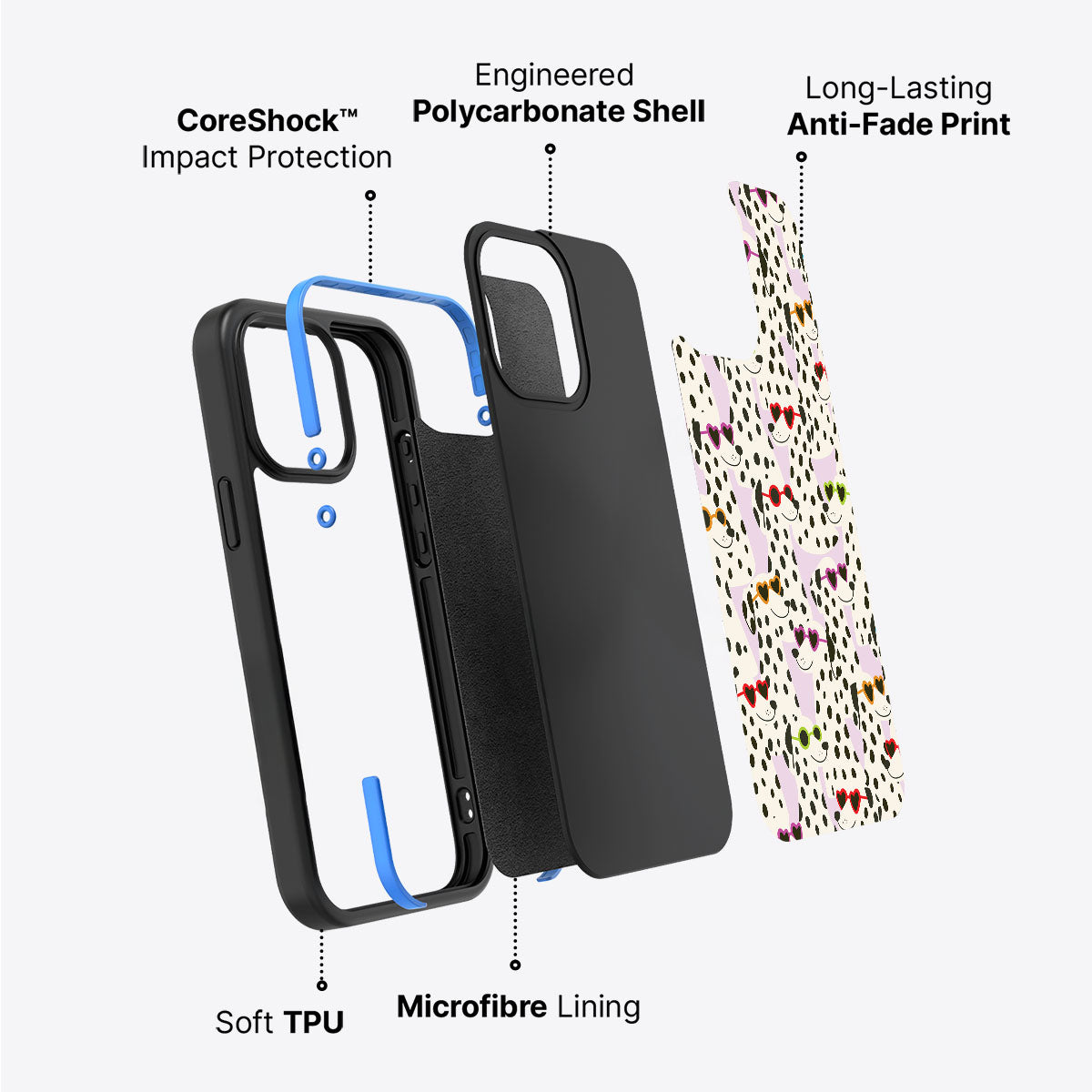 Dalmatian Dog - iPhone 15 Plus Case #case type_core (non magsafe)