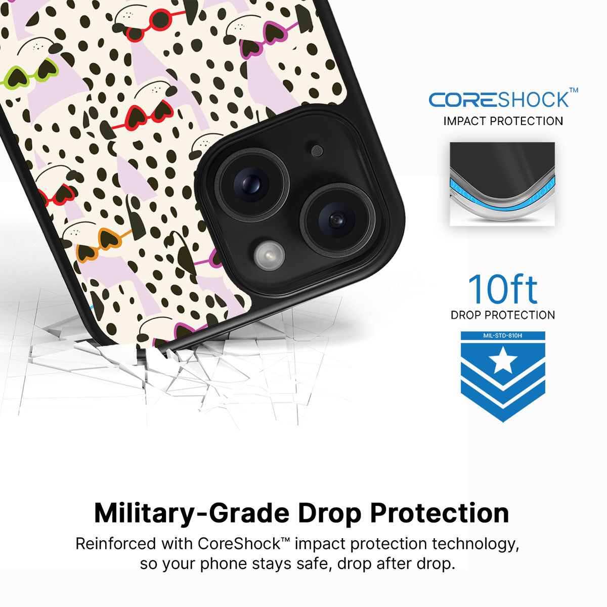 Dalmatian Dog - iPhone 15 Plus Case #case type_core (magsafe), #case type_core (non magsafe)