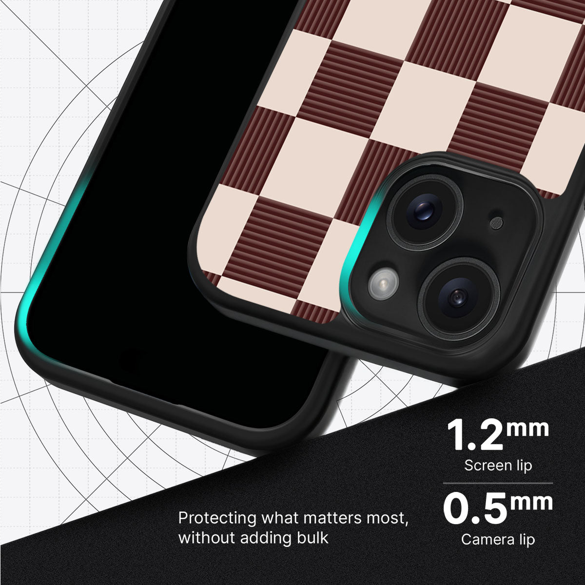 Elegance Espresso - iPhone 15 Plus Case #case type_core (magsafe), #case type_core (non magsafe)