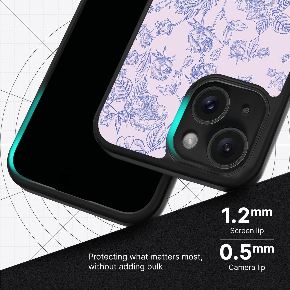 Etched Botanics - iPhone 15 Plus Case #case type_core (magsafe), #case type_core (non magsafe)