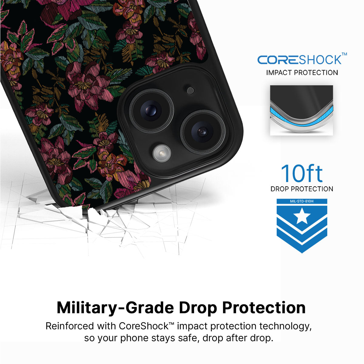 Floral Tapestry - iPhone 15 Plus Case #case type_core (magsafe), #case type_core (non magsafe)