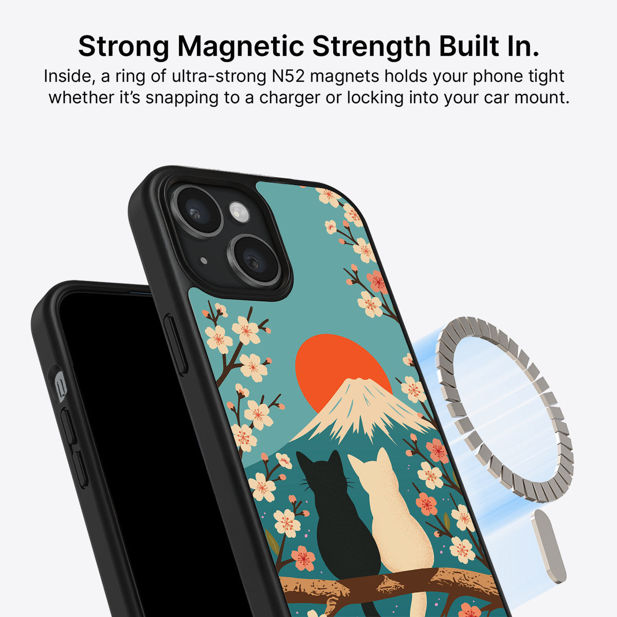 Fuji Cats - iPhone 15 Plus Case #case type_core (magsafe)