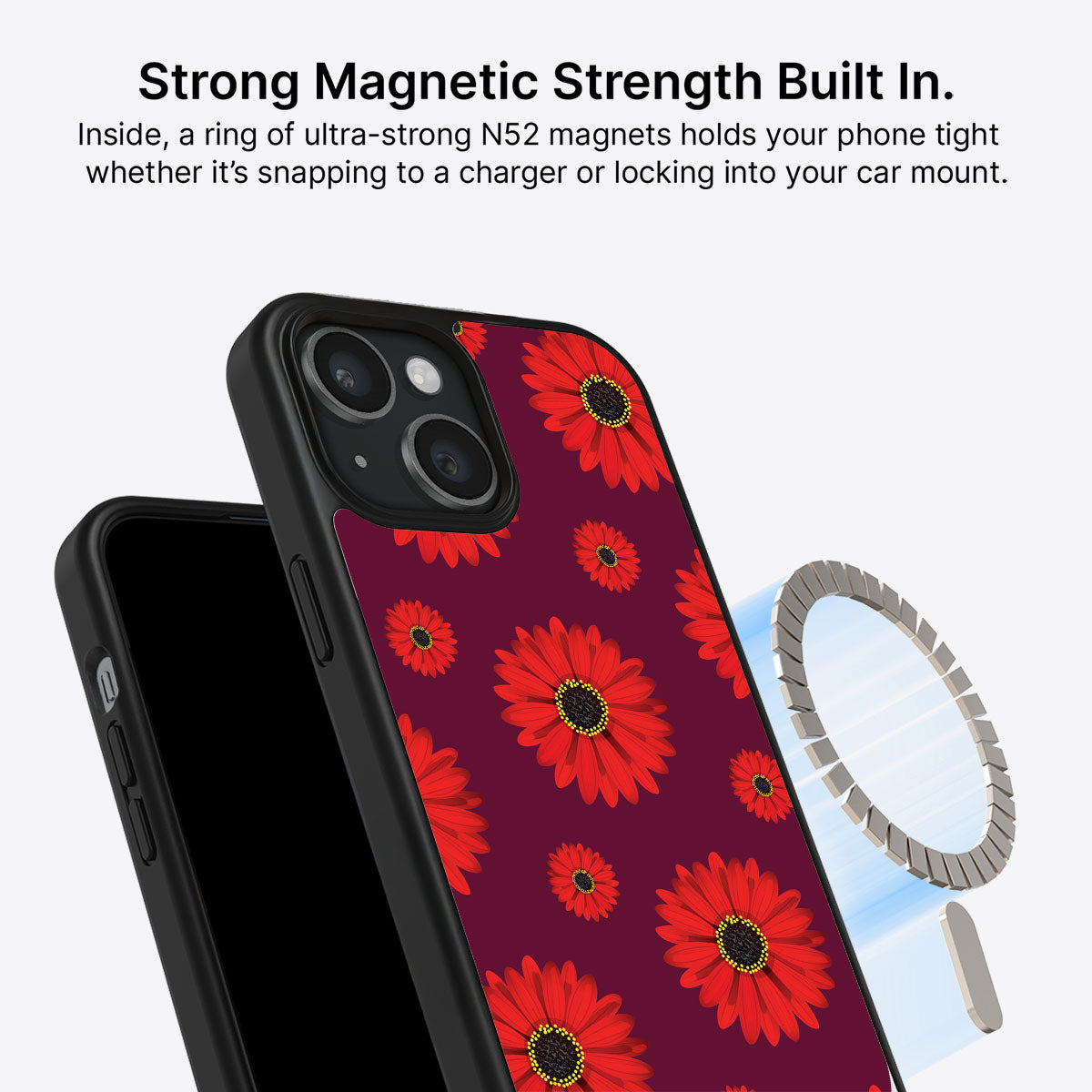 Gerbera Daisy - iPhone 15 Plus Case #case type_core (magsafe)