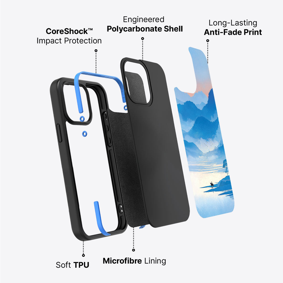 Globe Trotter - iPhone 15 Plus Case #case type_core (non magsafe)