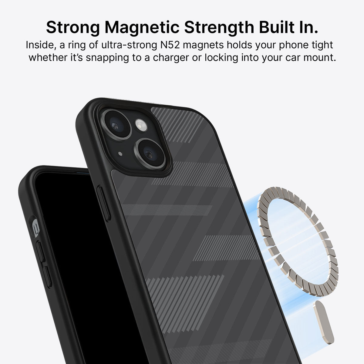Gray Twill Play - iPhone 15 Plus Case #case type_core (magsafe)