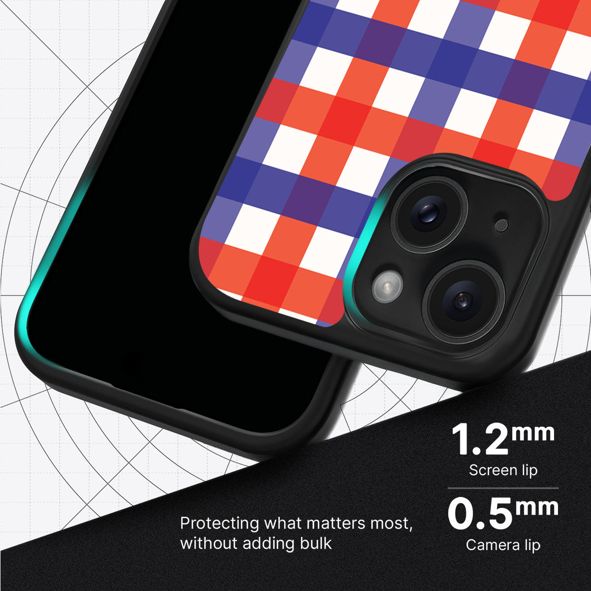 Heritage Checks - iPhone 15 Plus Case #case type_core (magsafe), #case type_core (non magsafe)