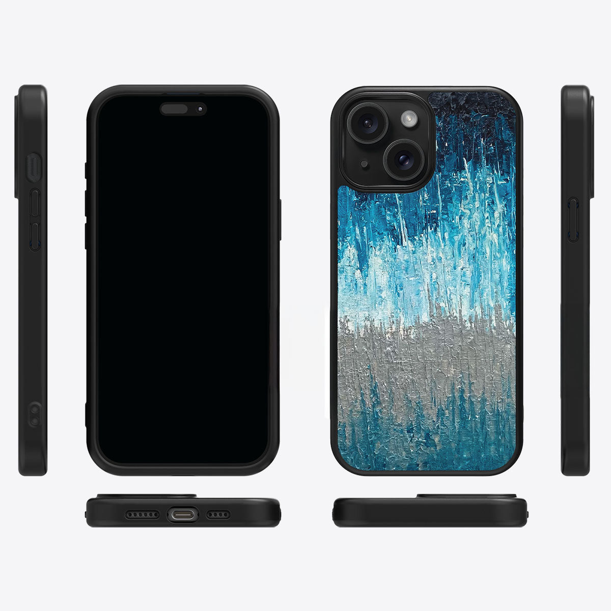 Impasto Tides - iPhone 15 Plus Case #case type_core (magsafe), #case type_core (non magsafe)