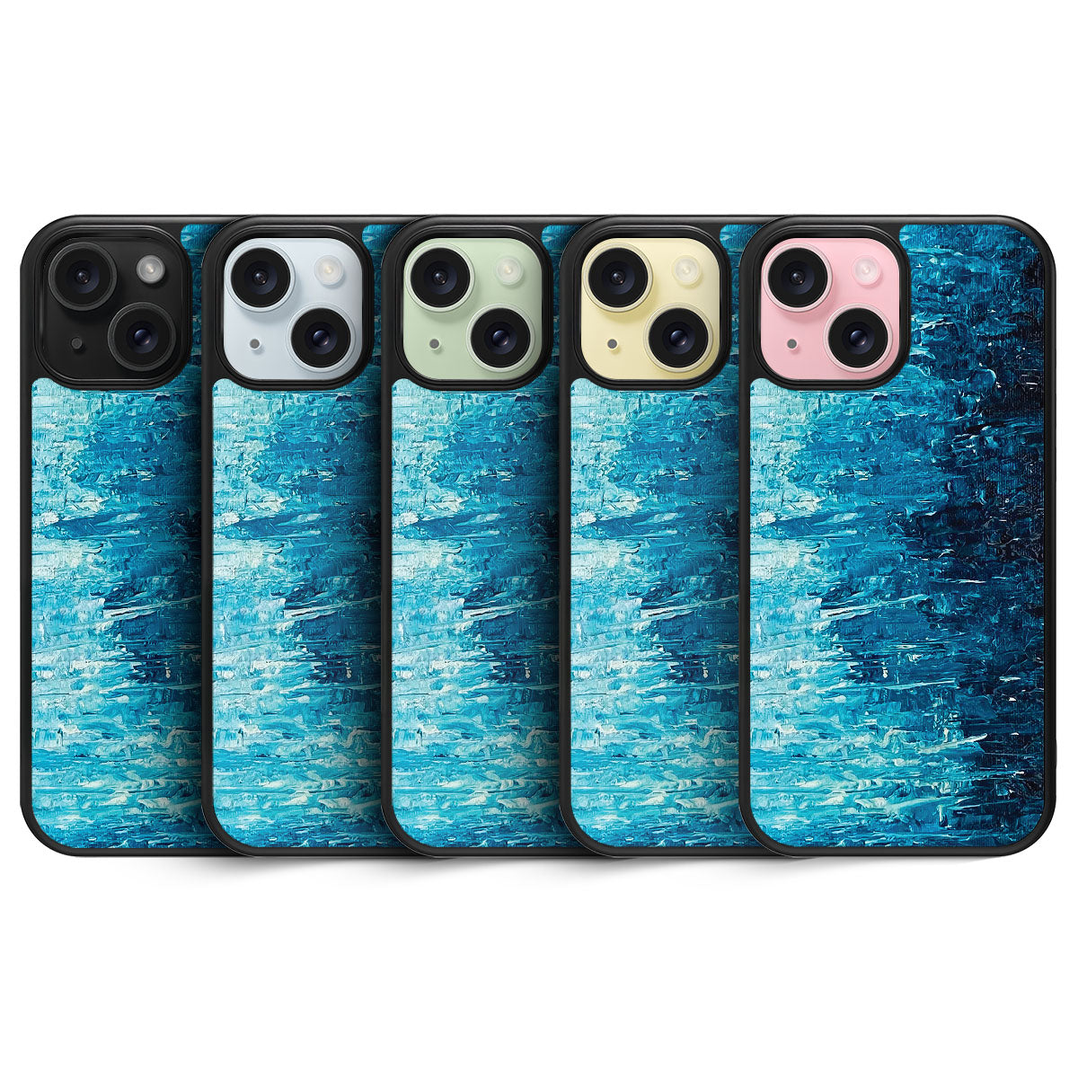 Indigo Impasto - iPhone 15 Plus Case #case type_core (magsafe), #case type_core (non magsafe)