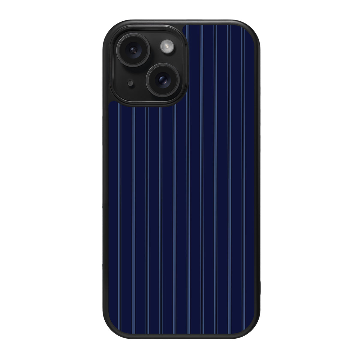 Ink Pinstripe design back view – iPhone 15 Plus case