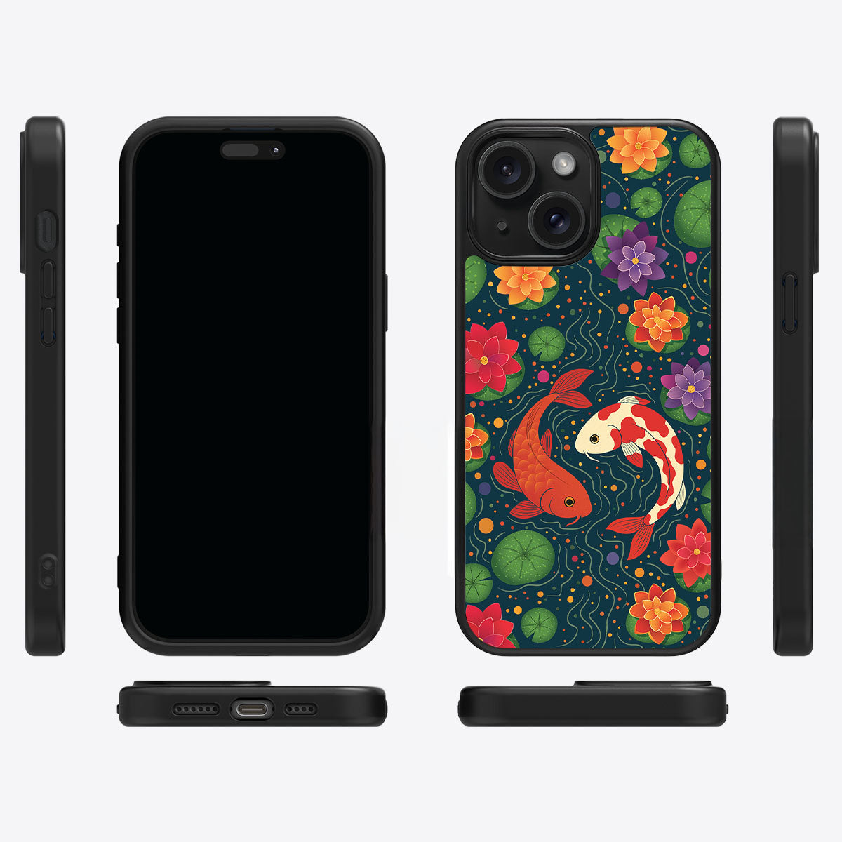 Koi Fish - iPhone 15 Plus Case #case type_core (magsafe), #case type_core (non magsafe)