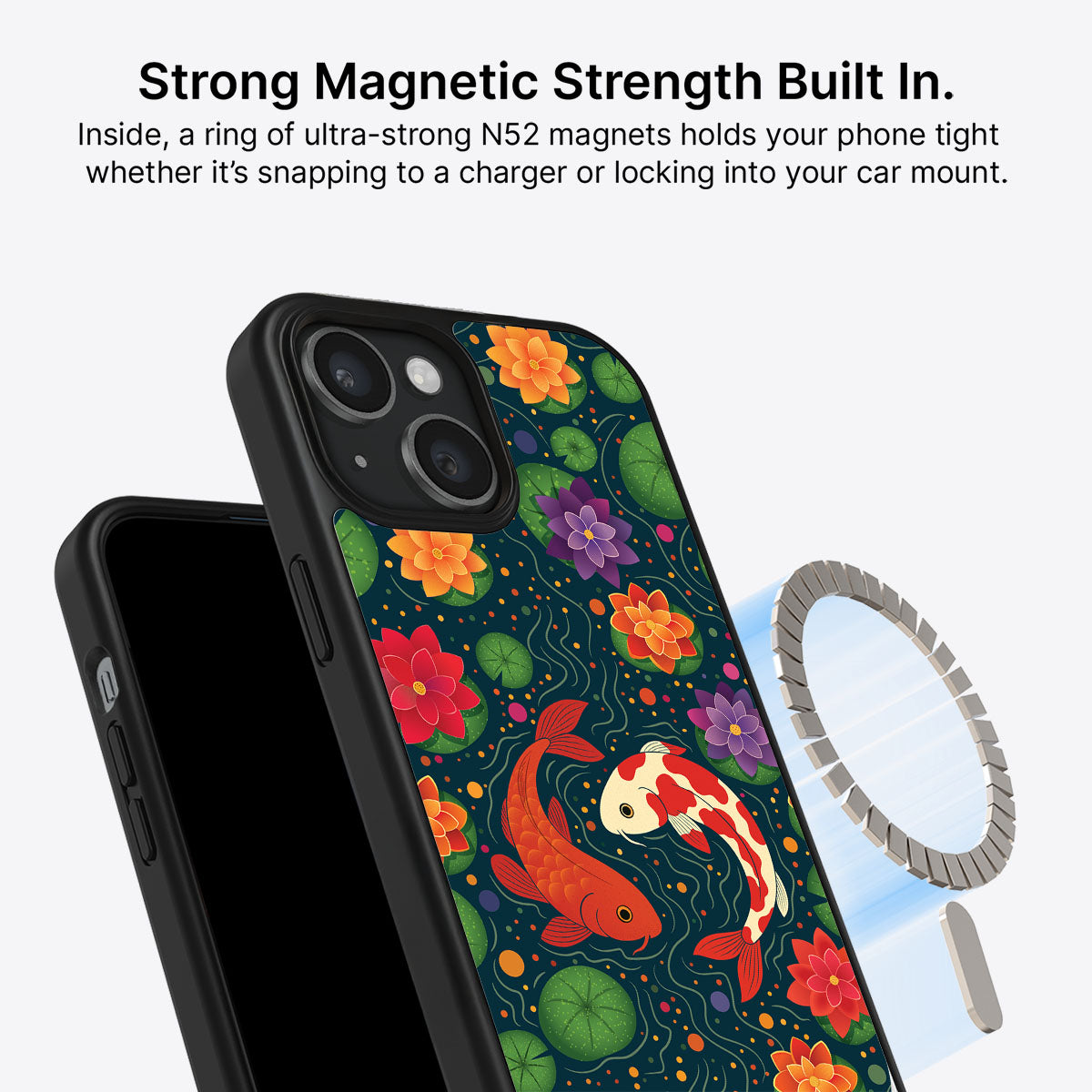 Koi Fish - iPhone 15 Plus Case #case type_core (magsafe)