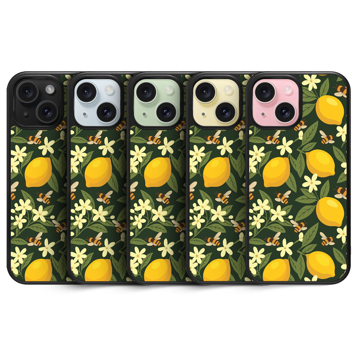 Lemon and Bees - iPhone 15 Plus Case #case type_core (magsafe), #case type_core (non magsafe)