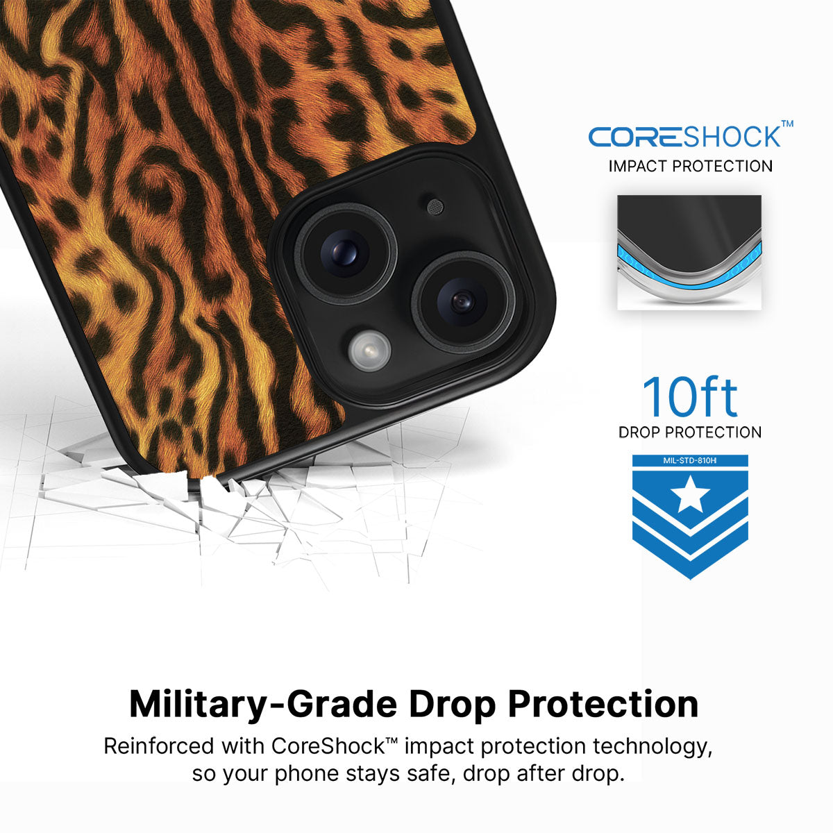 Leopard Trail - iPhone 15 Plus Case  #case type_core (magsafe), #case type_core (non magsafe)