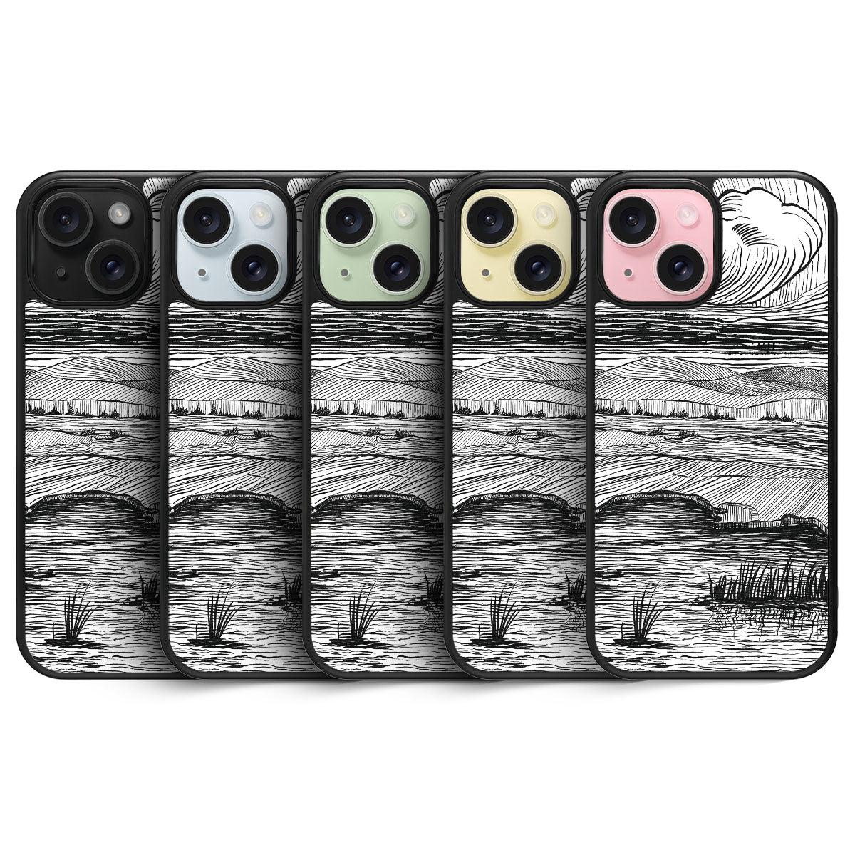 Linear Landscape - iPhone 15 Plus Case #case type_core (magsafe), #case type_core (non magsafe)