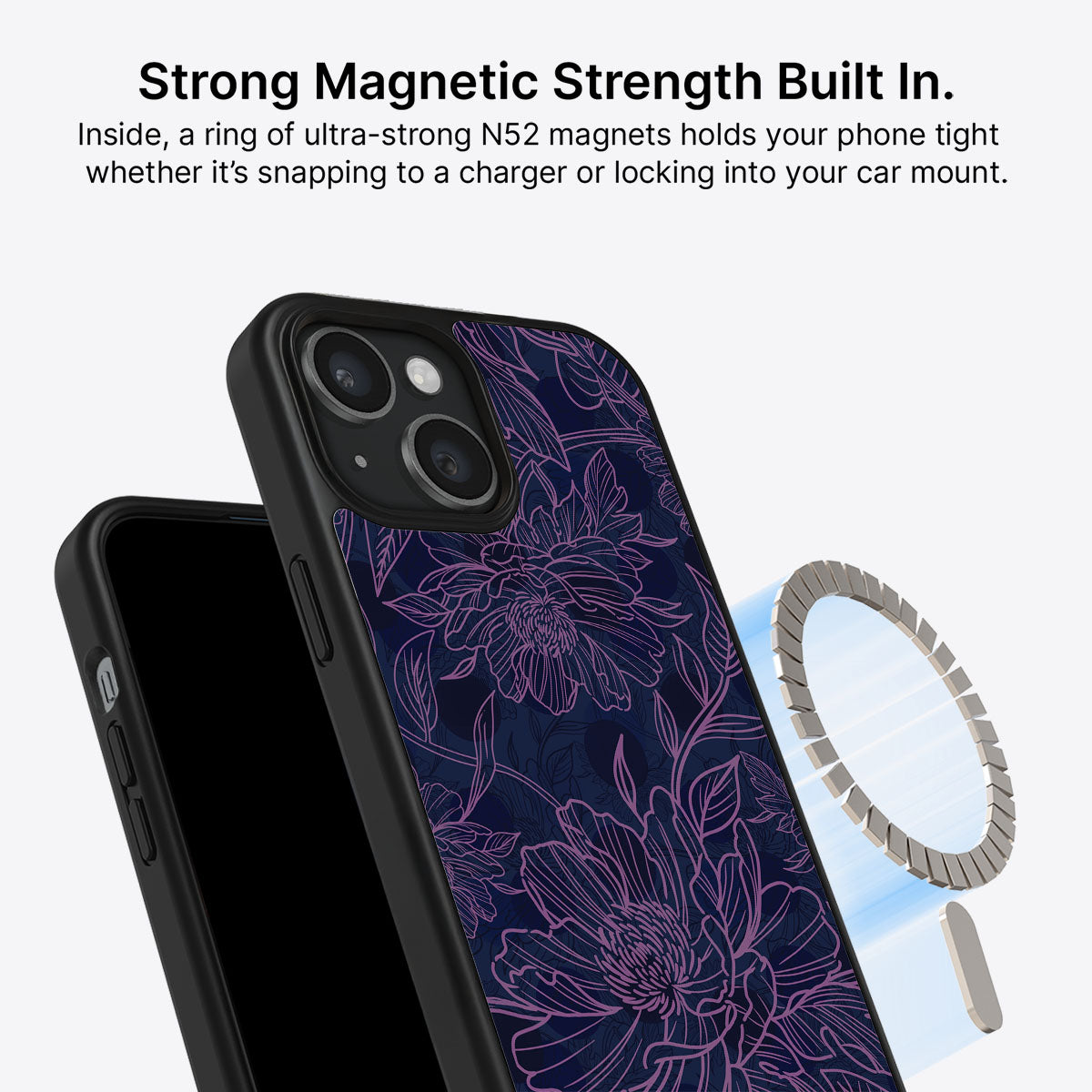 Luminous Blooms - iPhone 15 Plus Case #case type_core (magsafe)