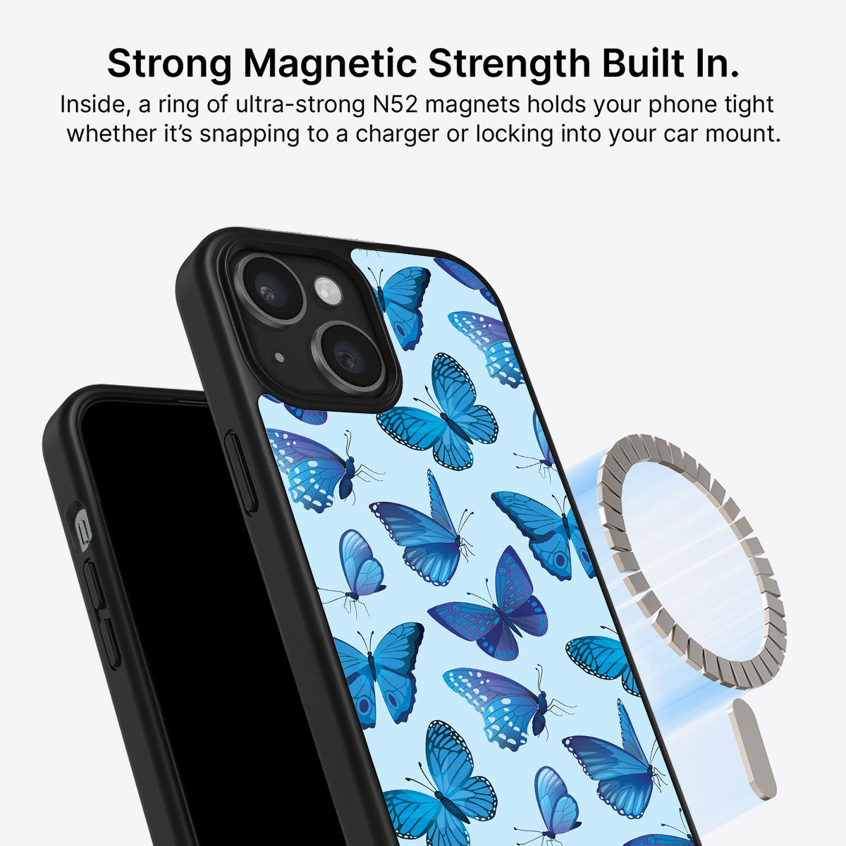 Magic Butterflies - iPhone 15 Plus Case #case type_core (magsafe)