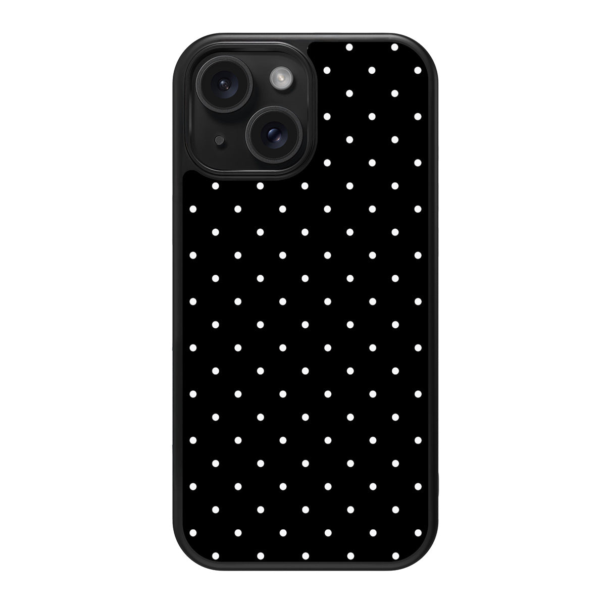Midnight Confetti design back view – iPhone 15 Plus case