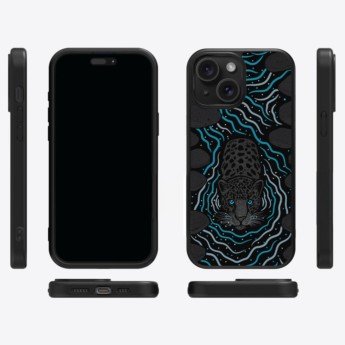 Midnight Panther - iPhone 15 Plus Case #case type_core (magsafe), #case type_core (non magsafe)