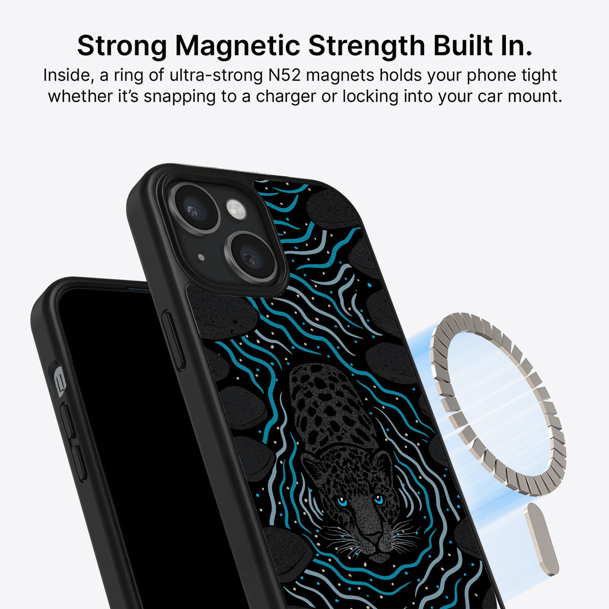 Midnight Panther - iPhone 15 Plus Case #case type_core (magsafe)